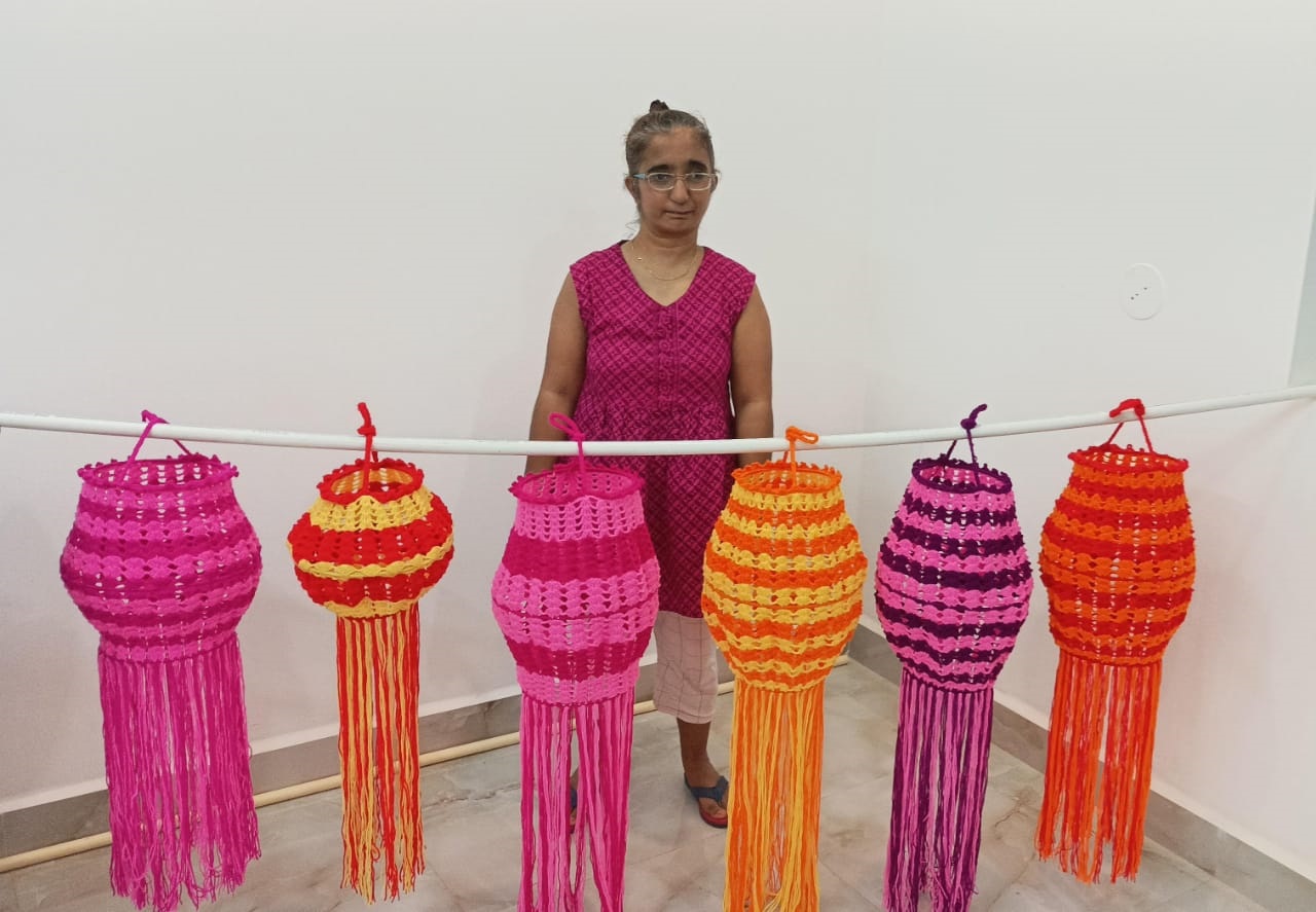 Adorning home with woollen akash kandils this Diwali