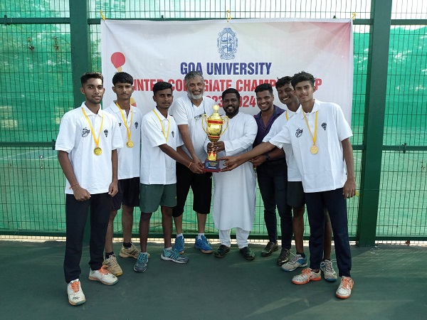 Govt College Quepem clinch inter-collegiate tennis title