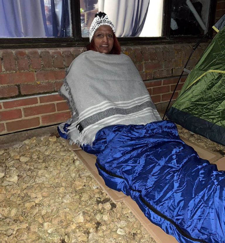 Goan sleeps out in open to raise funds for needy in Swindon