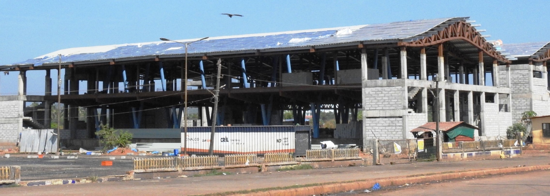 Construction of phase-I of SGPDA's new   wholesale fish market nears completion