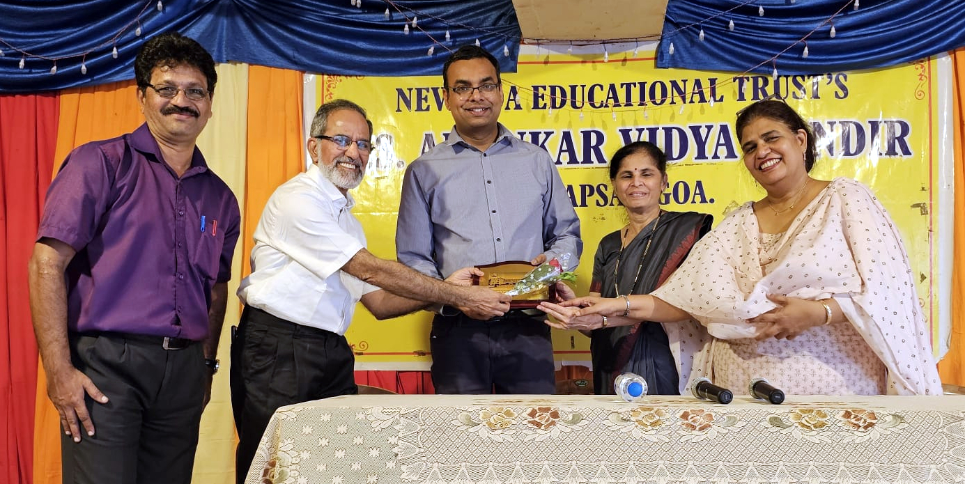 Mapusa school honours its past pupil as ‘Goan ambassador’ in UK