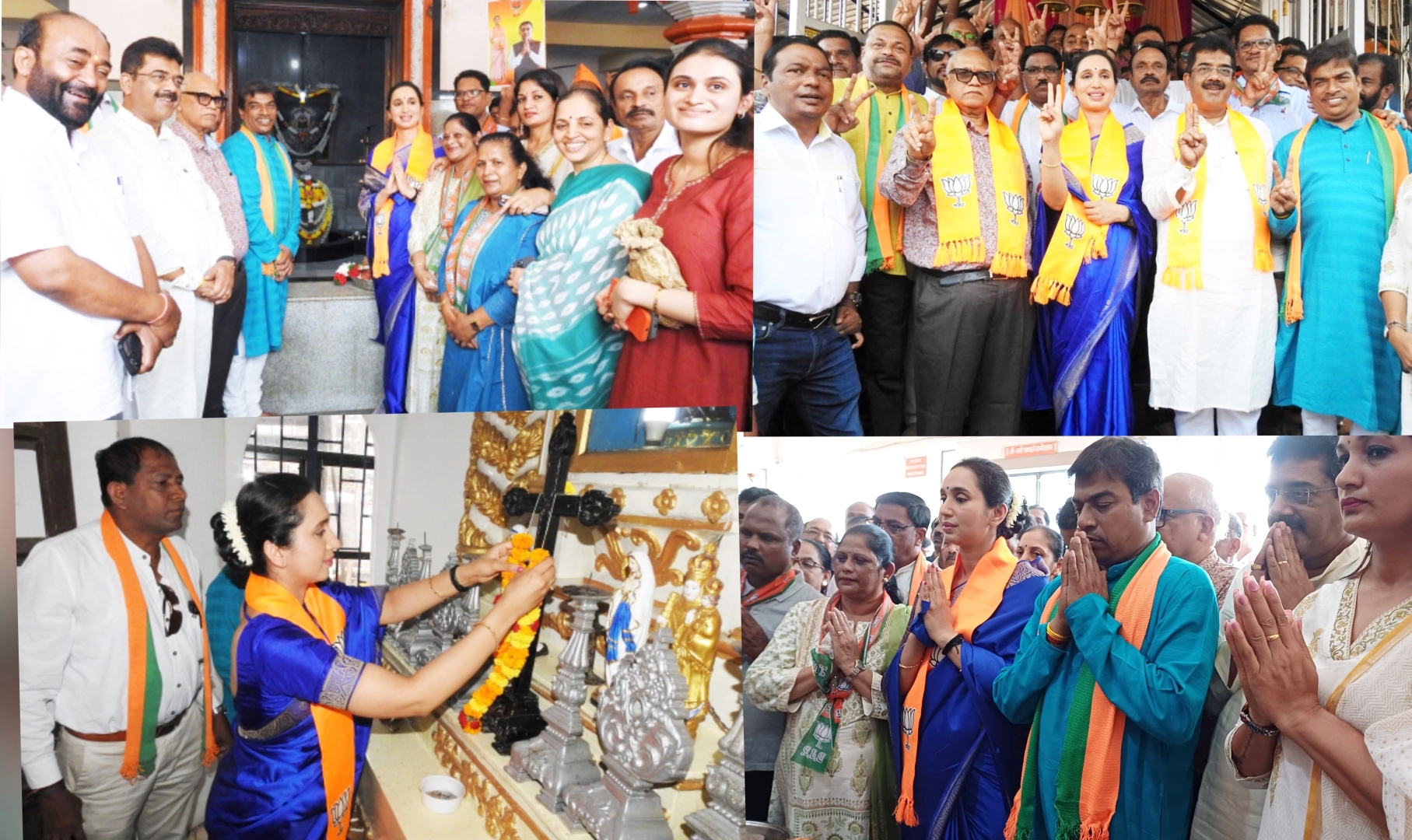 BJP juggernaut rolls into Salcete, Pallavi hops from one temple to another seeking blessing