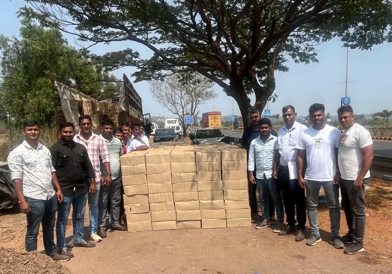 Illegal liquor stock en route to Karnataka seized at Chorla Ghat, 3 arrested