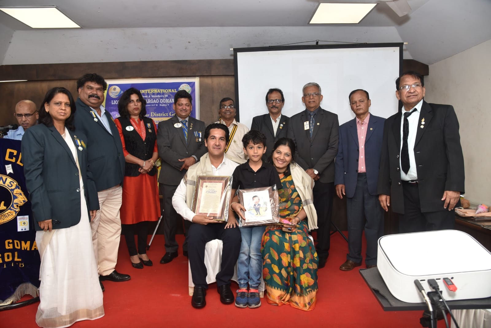 Lion’s Club of Gomant Gogol honours two