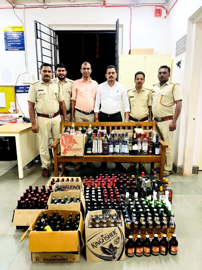 Liquor worth Rs 70K seized from Mandrem restaurant