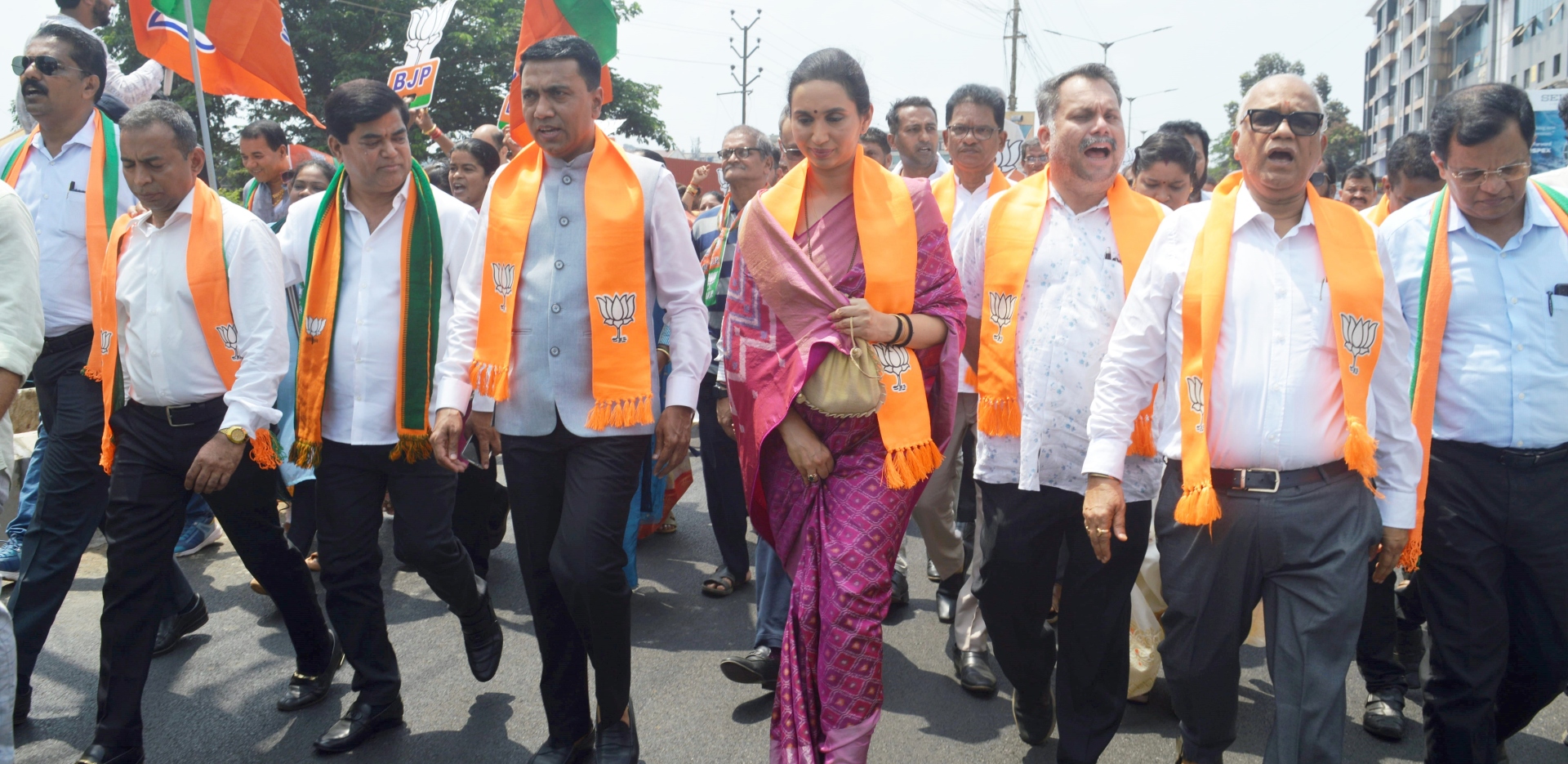 BJP FLEXES MUSCLE AT FILING OF NOMINATONS