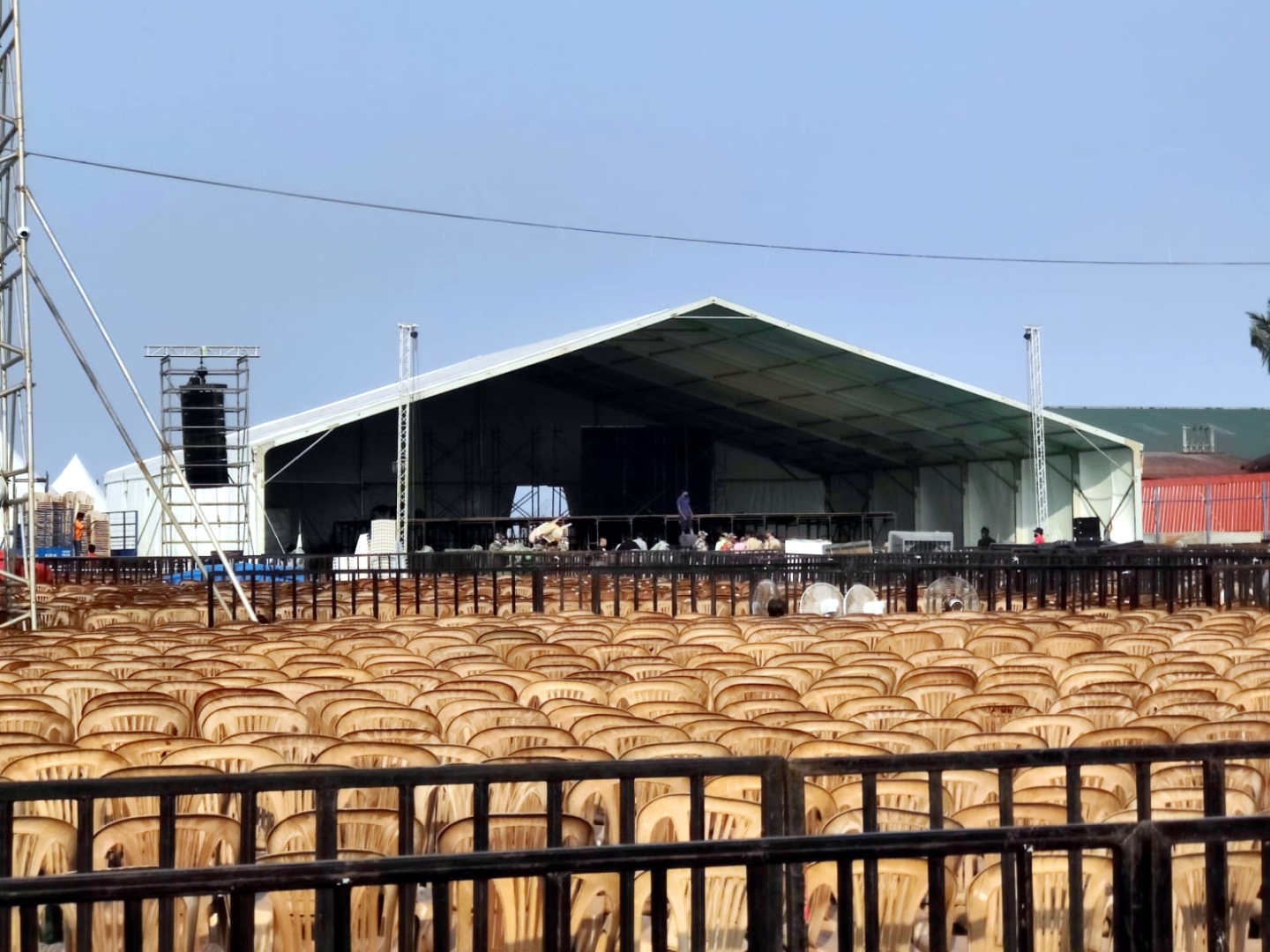 Sancoale abuzz as stage set for PM’s public meet today