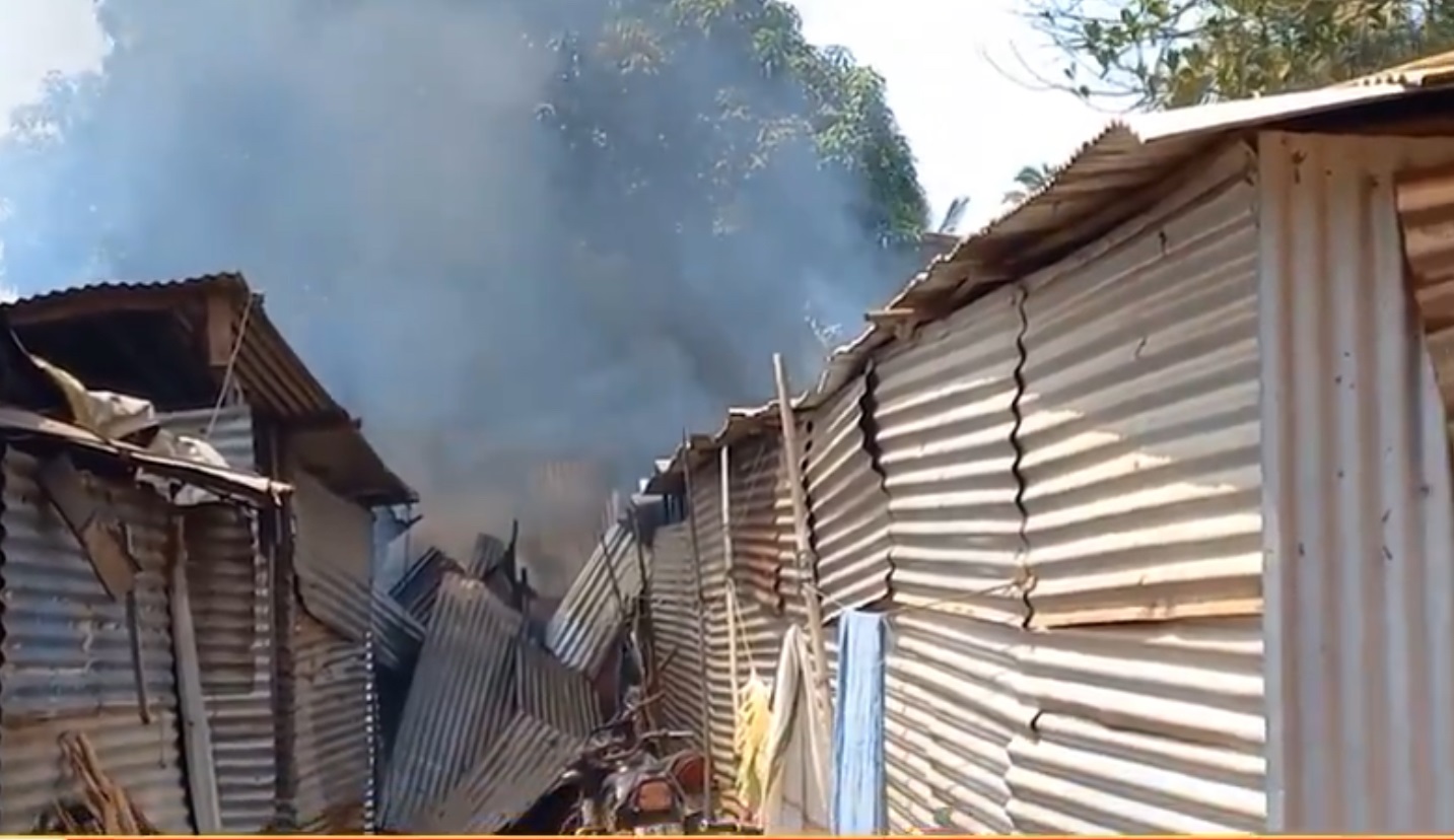 Two cylinder blasts set labour camp on fire in Bambolim