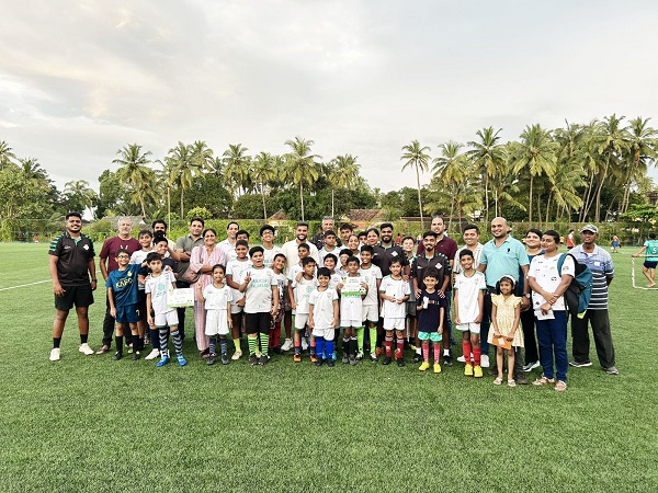 Sahil Tavora inspires young footballers at Kick Off Football Schools