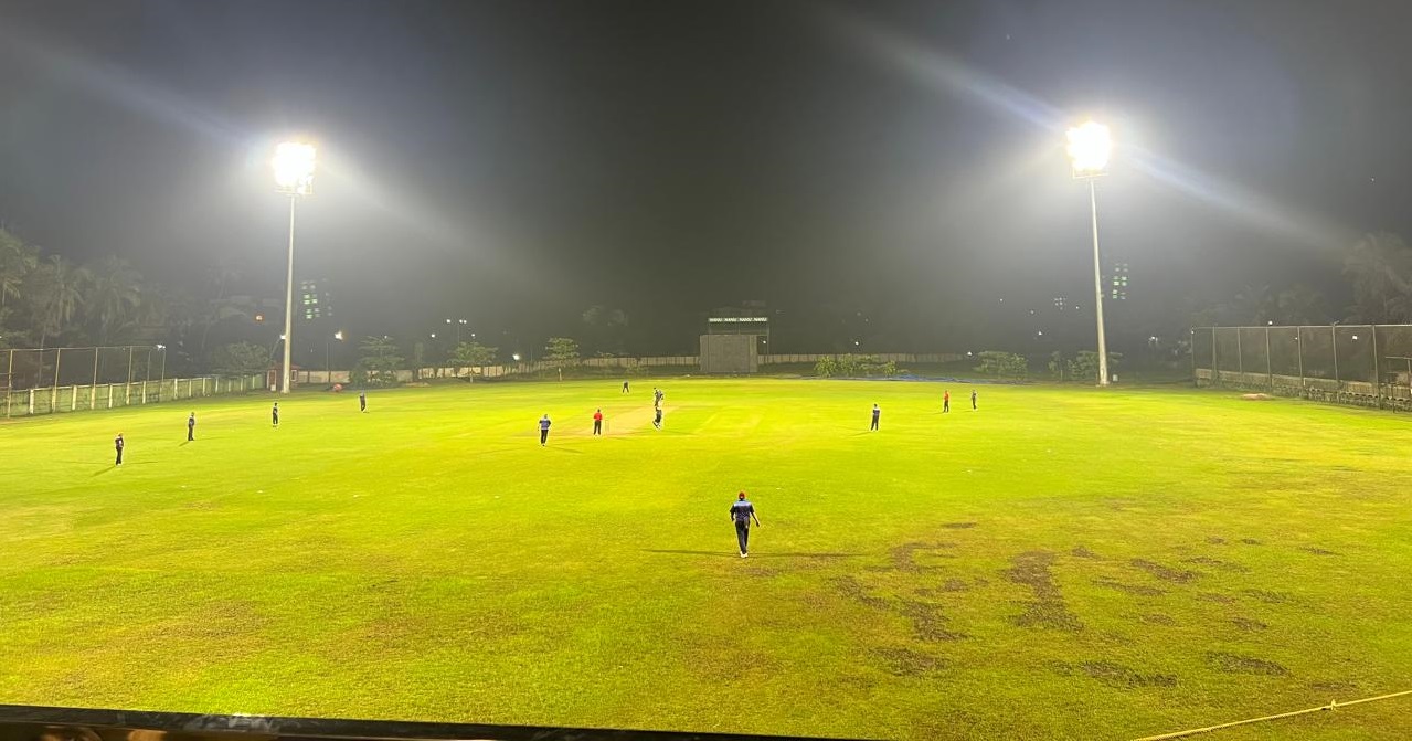 ﻿Margao MLA inaugurates floodlights at MCC stadium