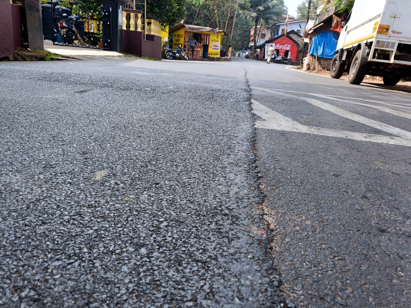 Locals cry foul as road stretch from Azossim-Pilar partially hotmixed