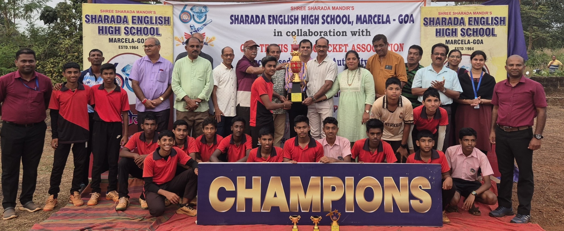 Sharada EHS, Govt HS Amona crowned champs