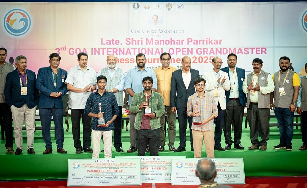 Atharva Madkar dominates Category B at Goa International Chess Tournament