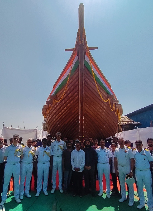 First ancient stitched ship sets sail from Divar island
