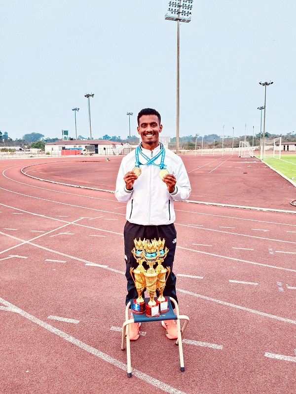 Moses emerges as fastest man at Goa University Inter Collegiate Athletics Championship