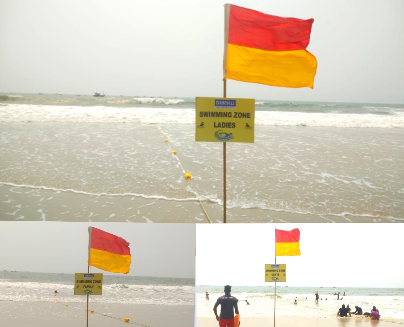 ﻿Colva beach gets separate swim zones
