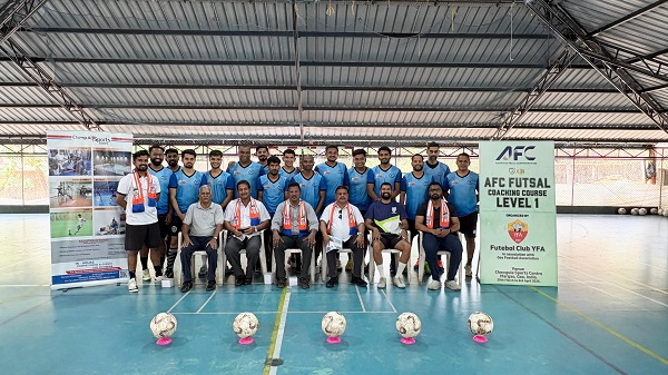Futsal coaches earn AFC Level 1 Certification in Goa