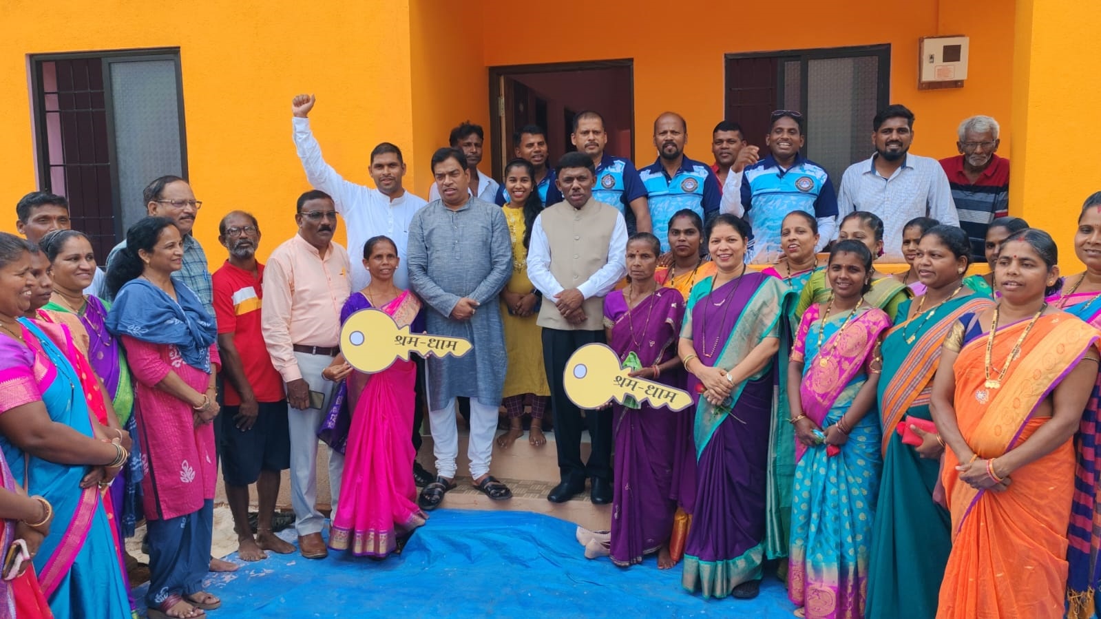 Shram-Dham houses handed over to 2 widows