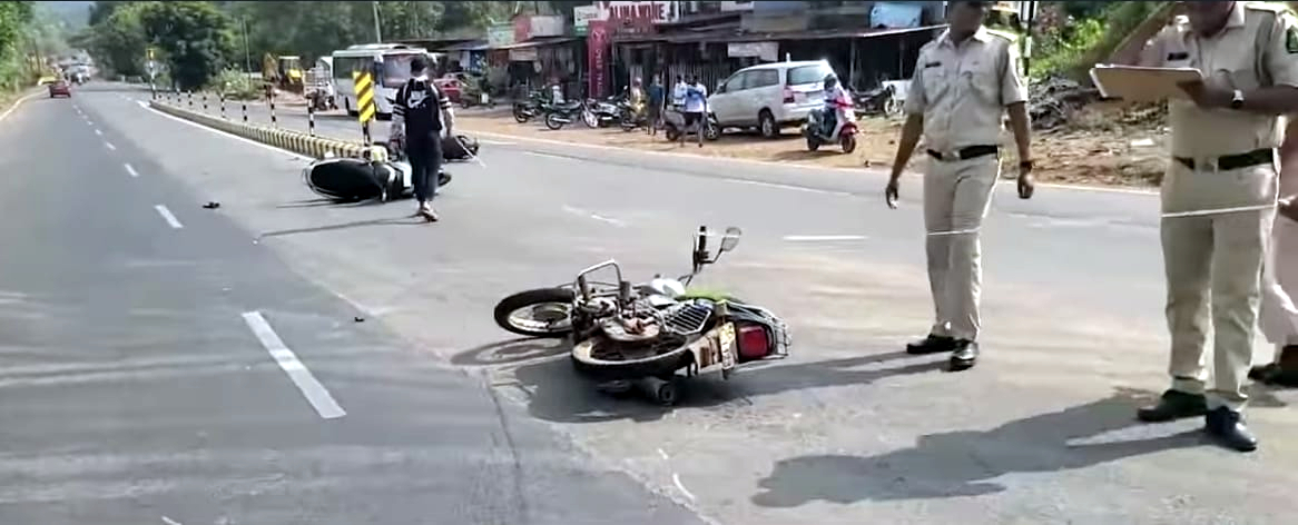 ﻿1 serious as 3 two-wheelers collide at Canacona