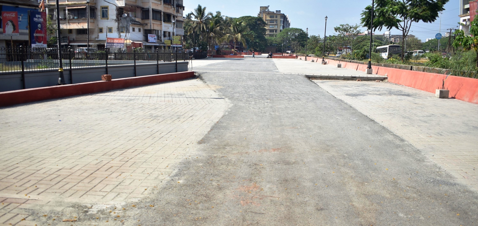 Parking plaza at Old Market  circle nearing completion