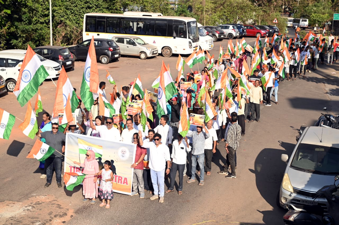 BJP leaders stage Tiranga rallies across Mormugao