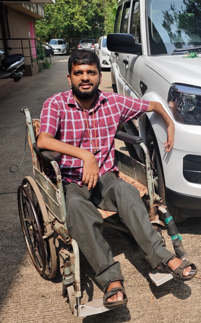 Unable to grip or walk freely: How Anup Upadhye holds on to hope, inner peace, and a life of independence