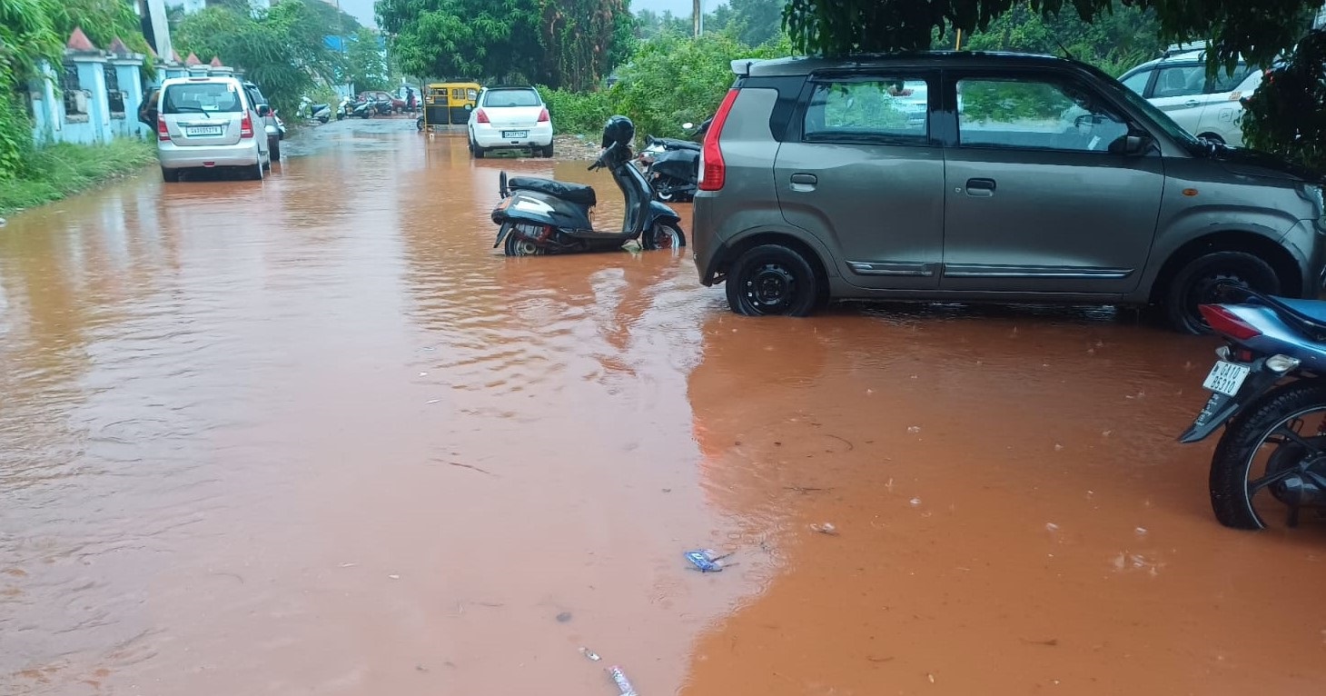 Flooding due to poor drainage in Margao