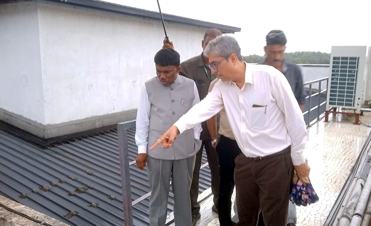 Dust inside drain pipes on roof led to waterlogging at Canacona Ravindra Bhavan: Officials
