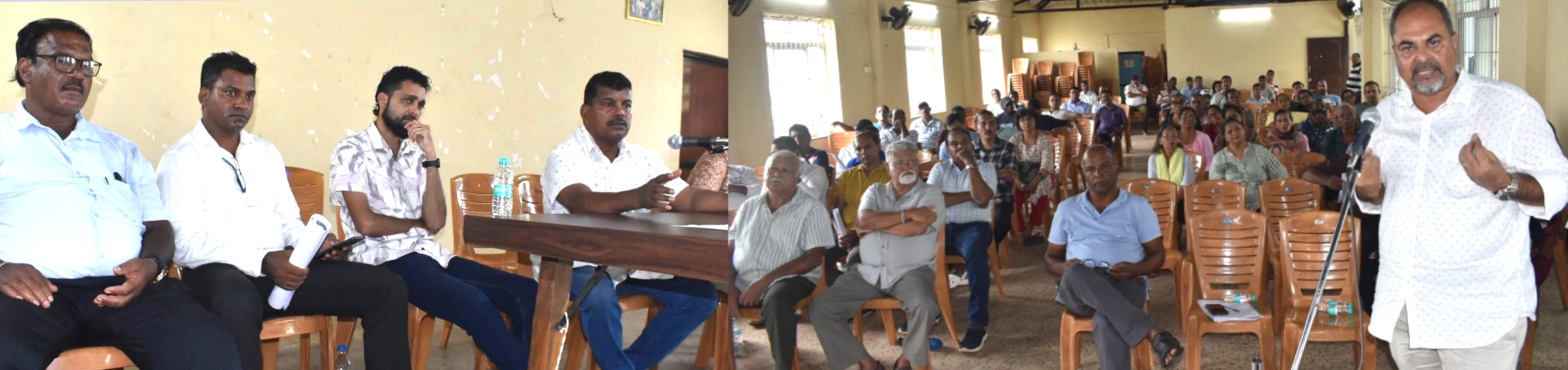 Locals quiz Sarpanch over mega   projects approval sans discussion