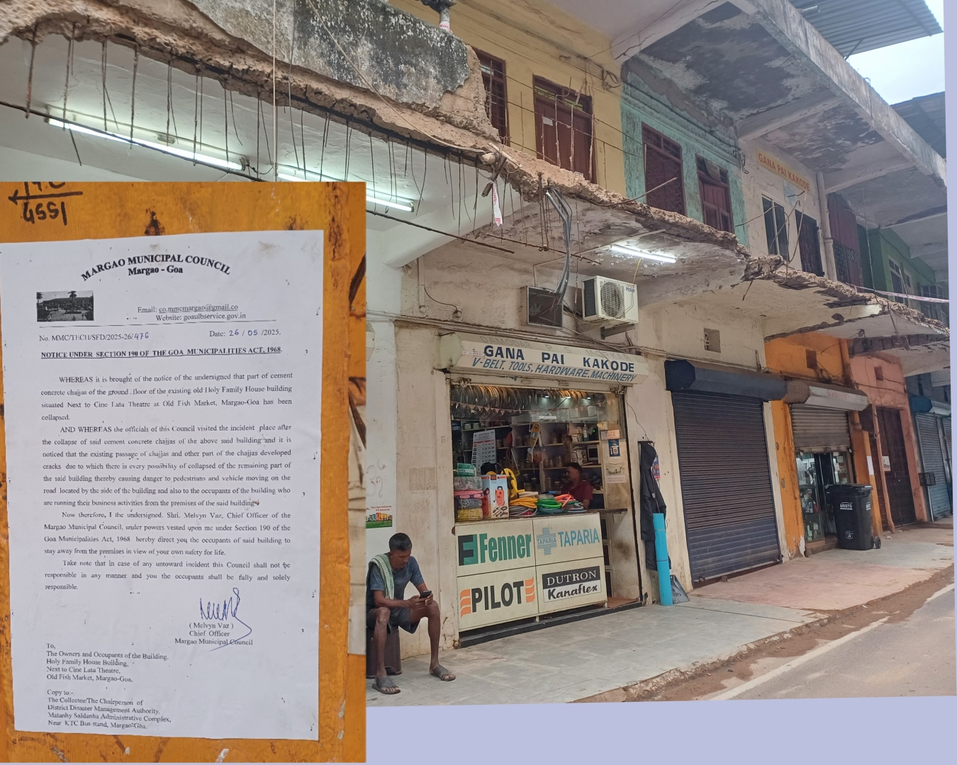 ﻿Ignored orders, unsafe buildings: Margao faces rude wake-up call