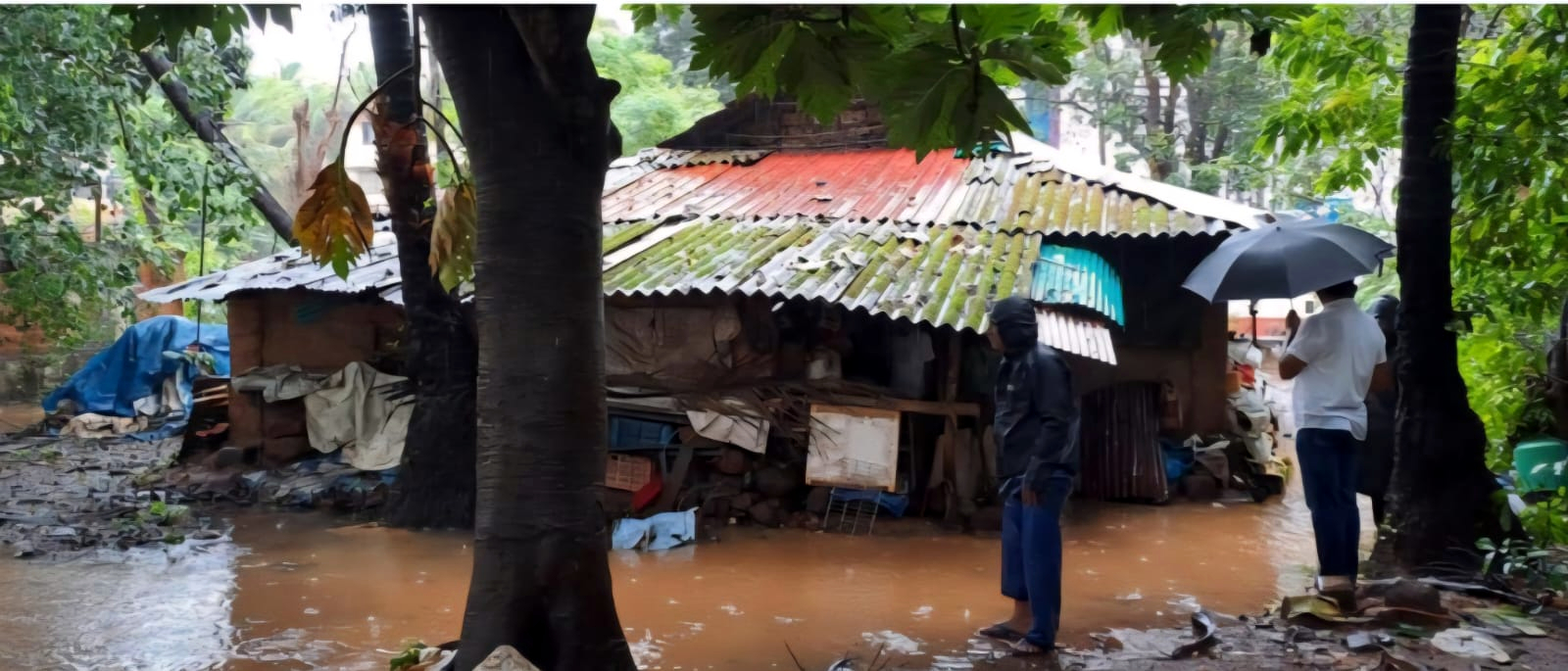 Canacona house flooded due to clogged drainage