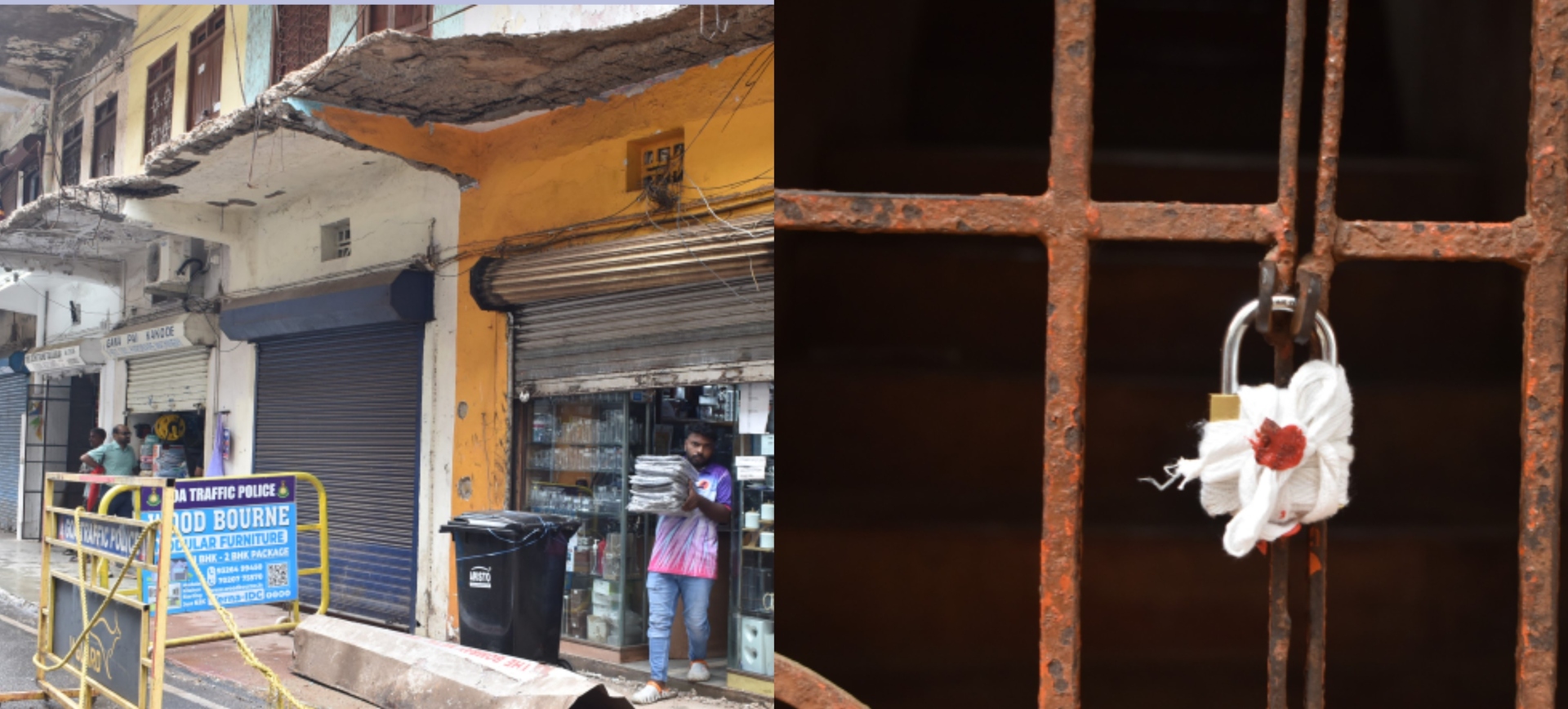 A day after eviction order, Holy Family building staircase sealed