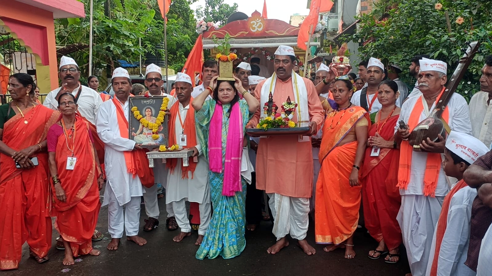 ﻿140 devotees begin walking pilgrimage to Pandharpur