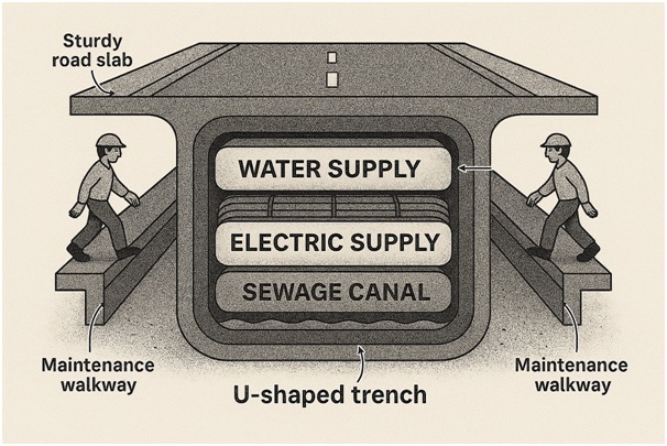 Smarter villages & layered utility corridors