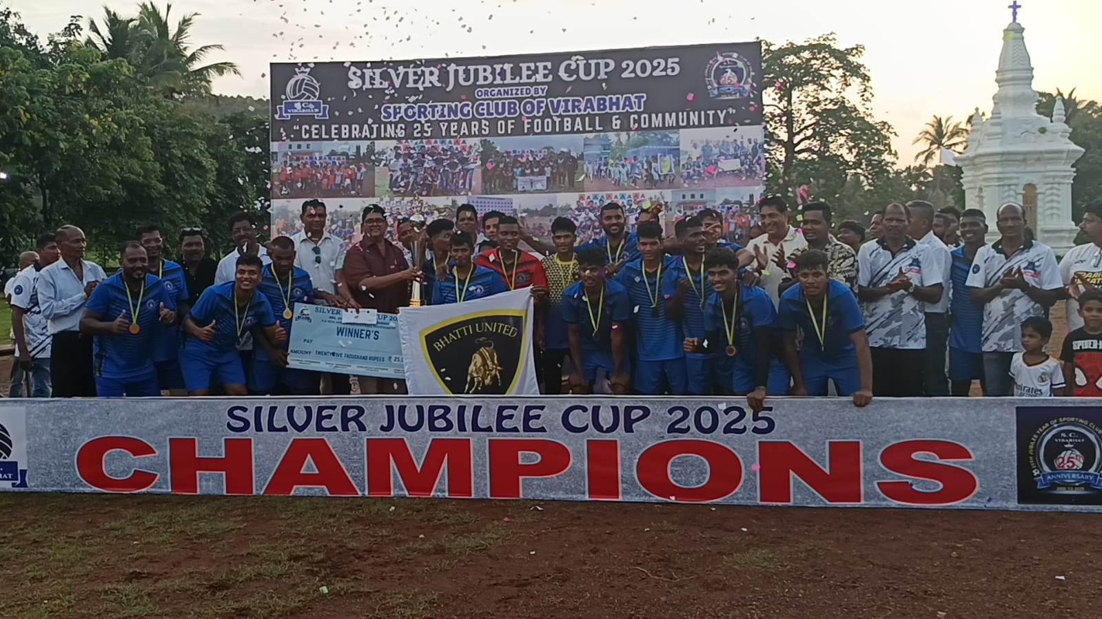 ﻿Bhatti clinch Silver Jubilee Cup with 5-3 win over Agxem SC