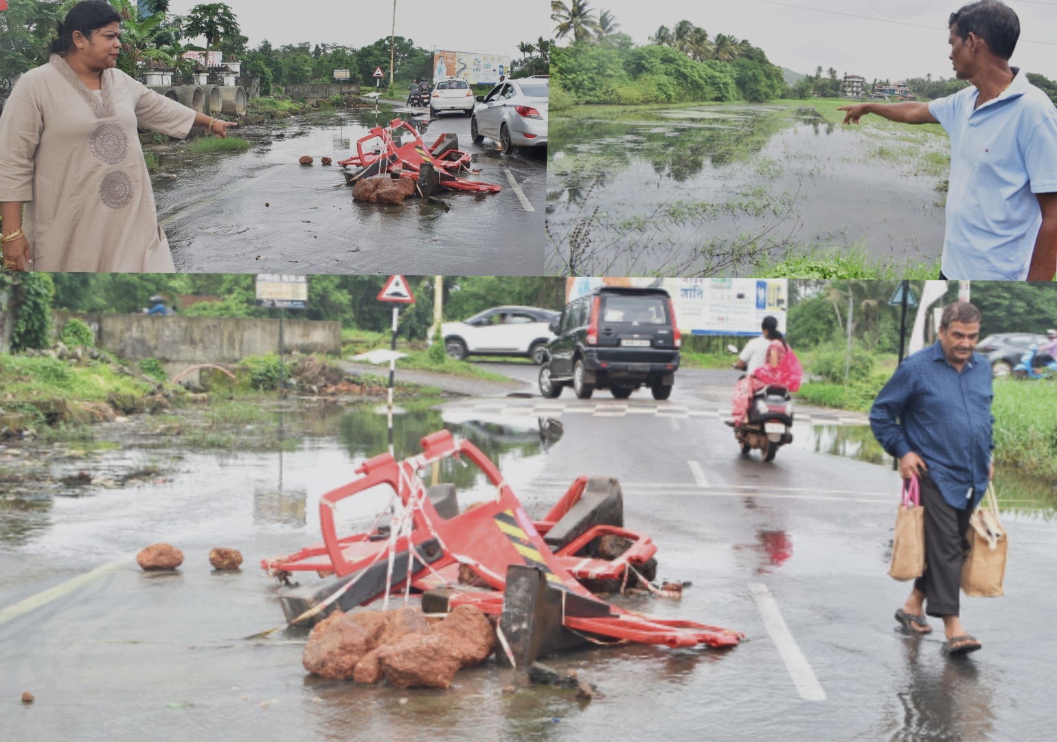 Sewage overflow in Fatorda floods paddy fields, poses health risk near South district hospital