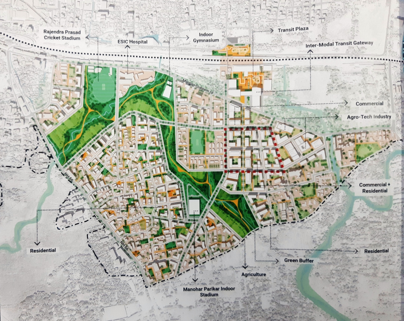 South Zone is no longer part of Master   Plan: Studio Pod's representative