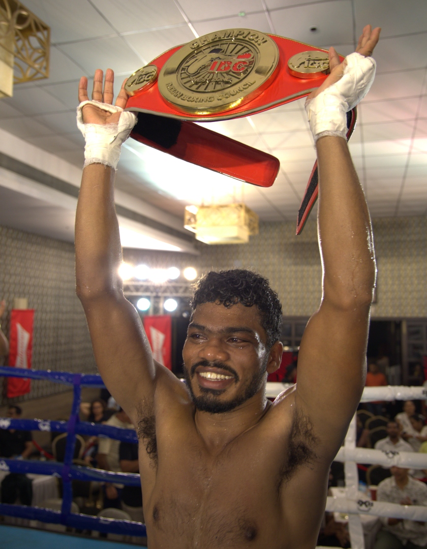 Susegado Strike Fight Night 3: Pralhad makes Goa proud: Defends IBC West Zone Featherweight Title