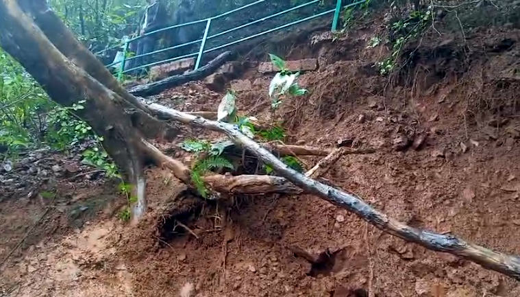 Landslide at Netravali