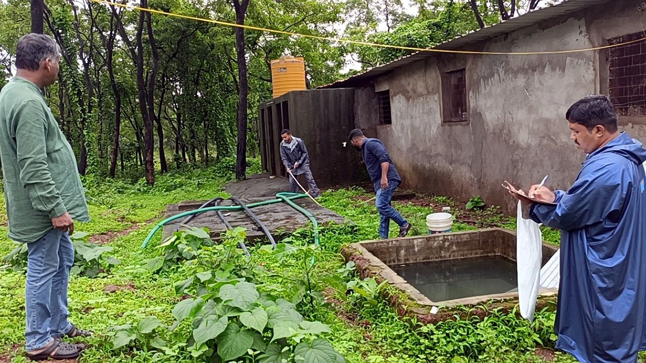 Illegal expansion, borewell found at Mandur property with EHN