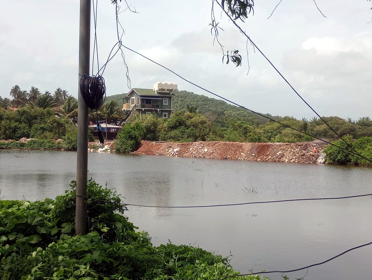 Calangute locals cry foul over illegal landfilling of salt pans