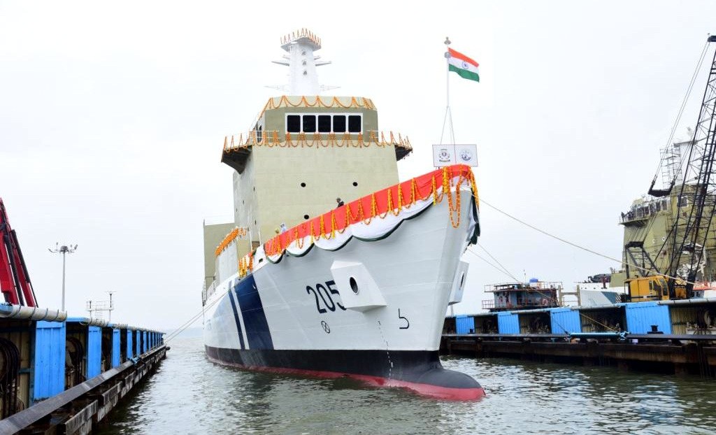 GSL launches second pollution control vessel for Indian Coast Guard