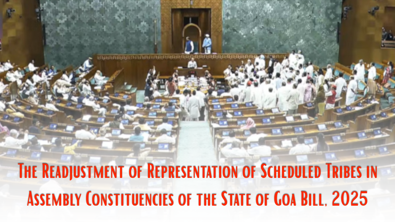 ﻿ST Bill for political reservation in Goa Assembly passed in parliament