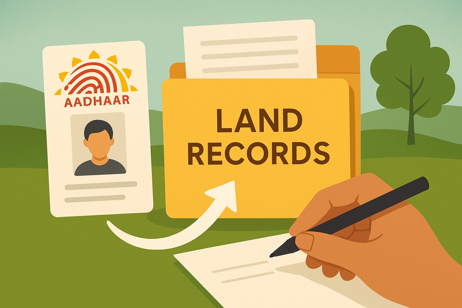 Aadhaar-land record link still on paper after 2 years
