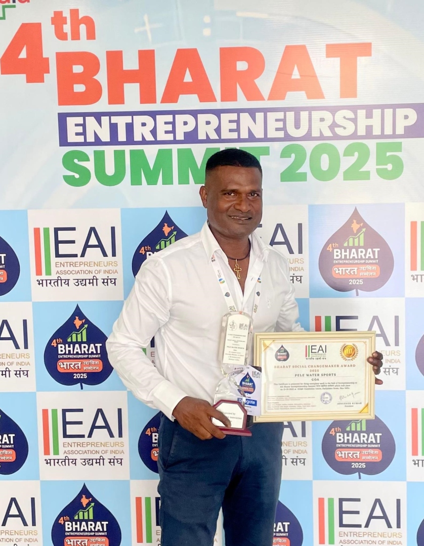 Fisherman Pele honoured with award in Delhi