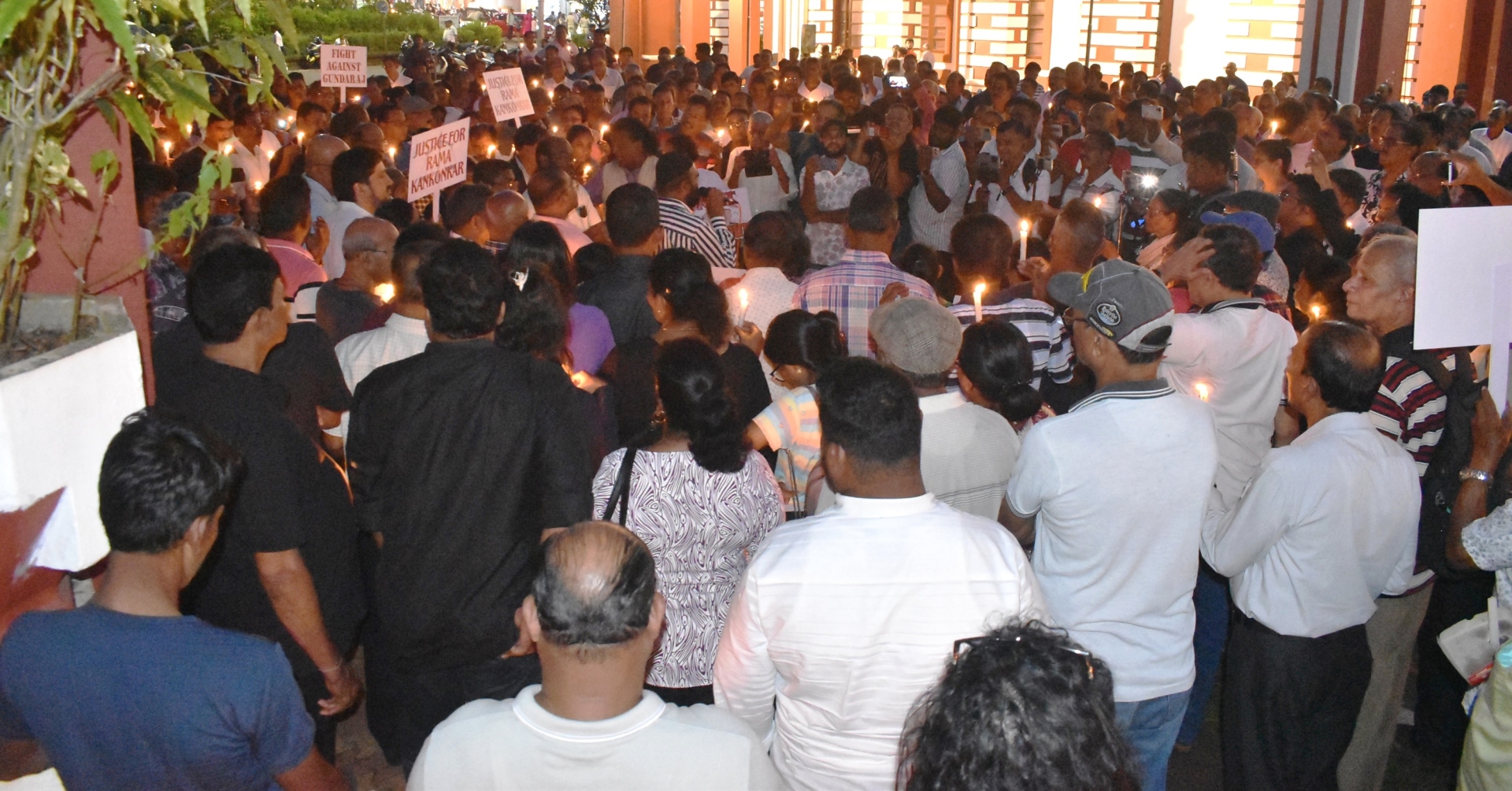 Margao candle light protest   demands justice for activist