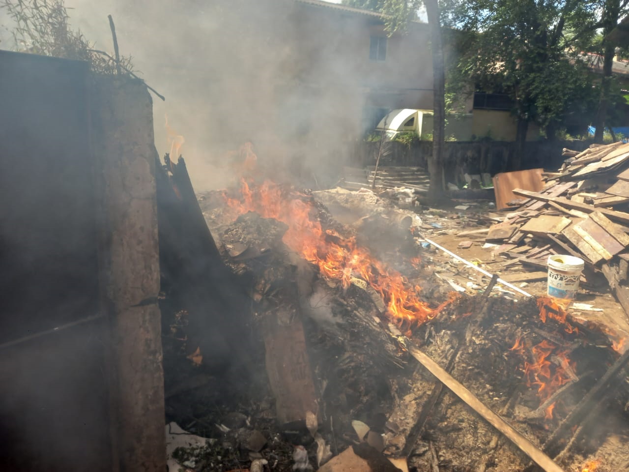 Locals raise alarm over waste burning at Nessai Industrial Estate