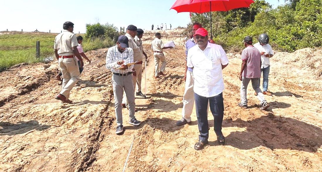 Authorities conduct inspection at Varca beach access over sand dune violations