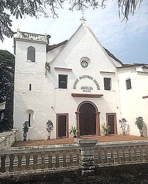 The Our Lady, Queen of Martyrs Church at Assolna
