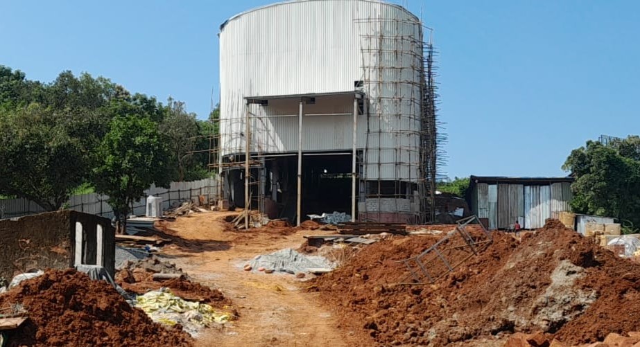 Concrete foundations on Anjuna slope  raise red flags over CRZ compliance